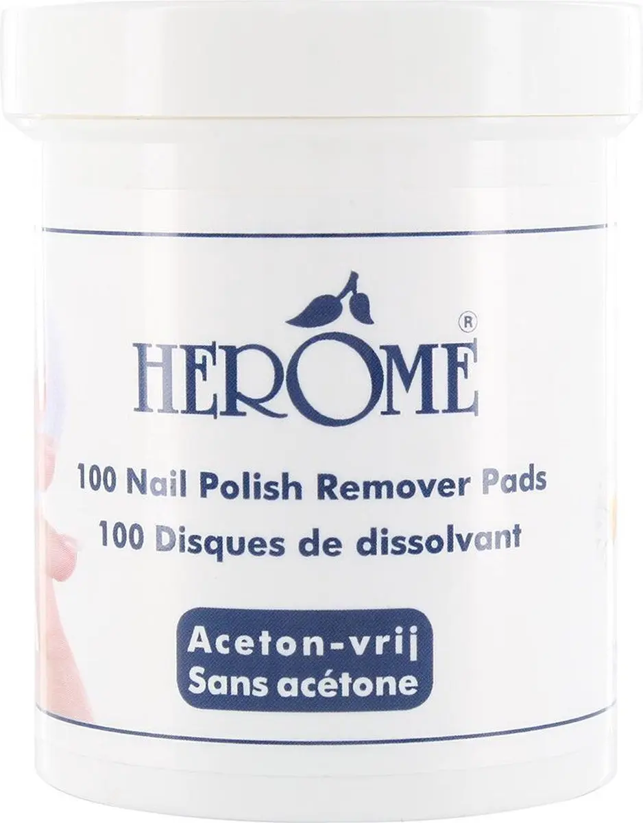 Herome Nagellakremover Pads 2x100 - Acetonvrij
