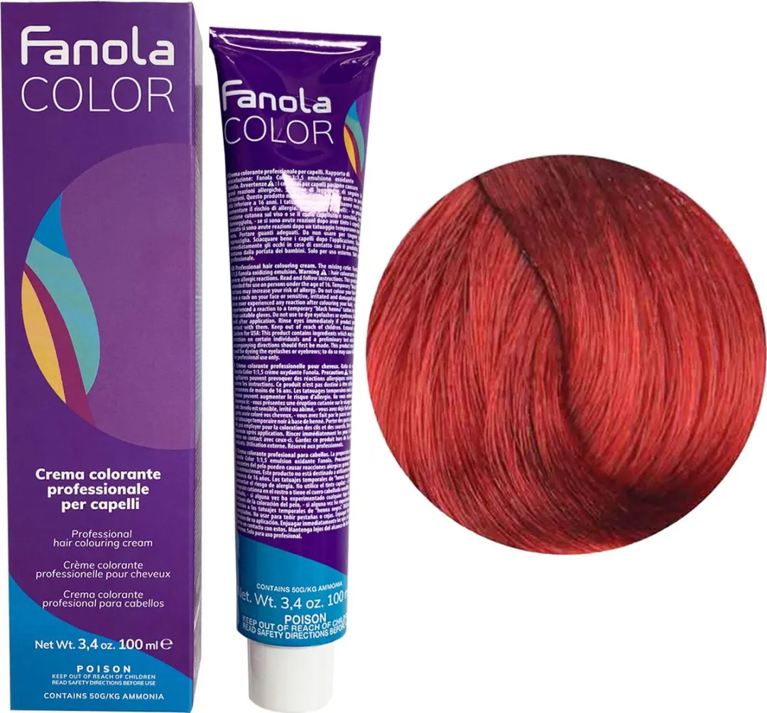 Fanola Professional Haarverf 7.6 Blonde Red 150ml