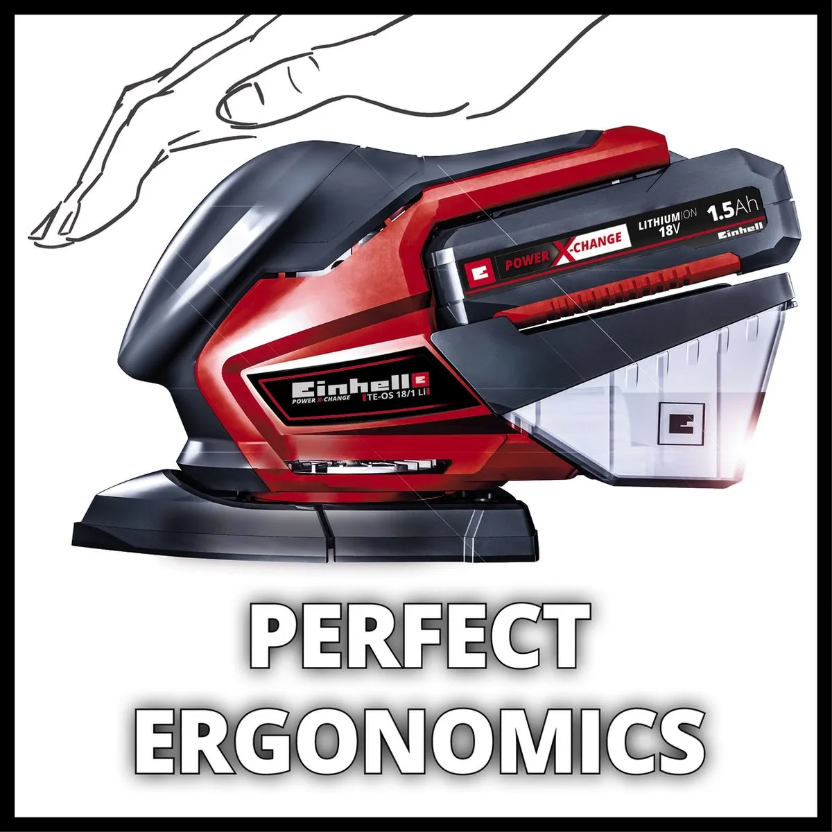 Einhell TE-OS 18/150 Li Solo Accu Multischuurmachine - Power X-Change