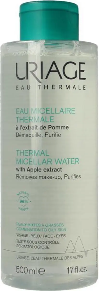 Uriage Eau Thermale Micellair Water 500ml - Gemengde tot vette huid