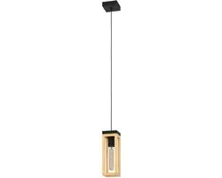 Eglo Nafferton Hanglamp E27 - Hout - Zwart/Bruin