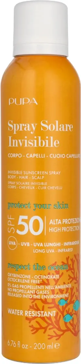 Pupa Milano Invisible Sunscreen Spray SPF50 200ml