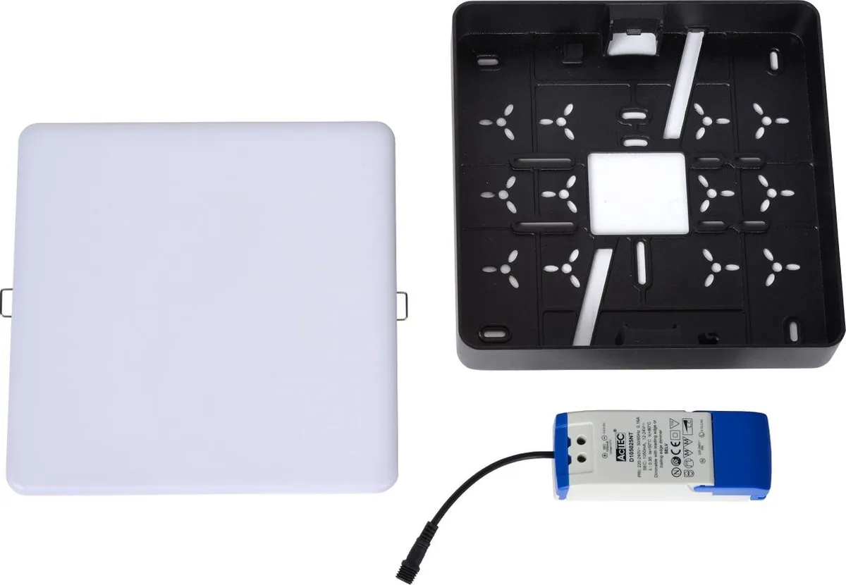 Lucide CERES-LED Plafondlamp Badkamer - 30W 3000K IP44 - Zwart