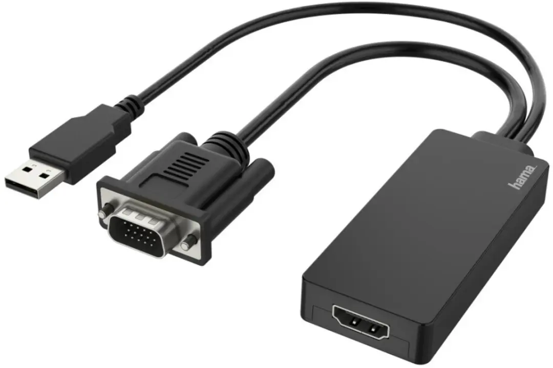 Hama Video-adapter VGA+USB naar HDMI 00200342