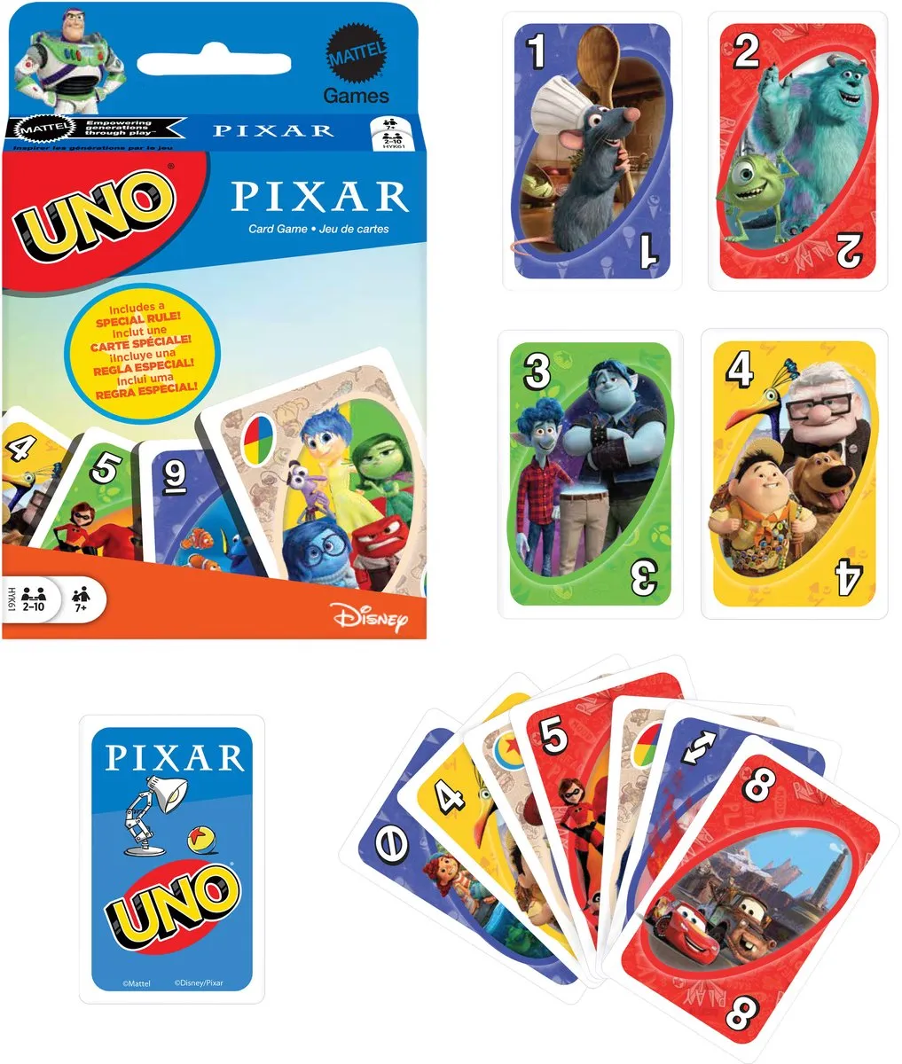 Mattel UNO Pixar Kaartspel - 2-6 Spelers