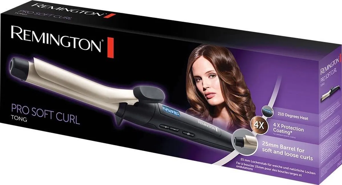 Remington CI6325 Pro Soft Curls Krultang - Zwart