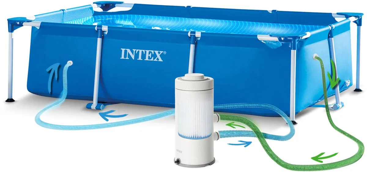 Intex 28271 Frame Zwembad 260x160x65cm - 2282L - Blauw - afbeelding 3 van 5
