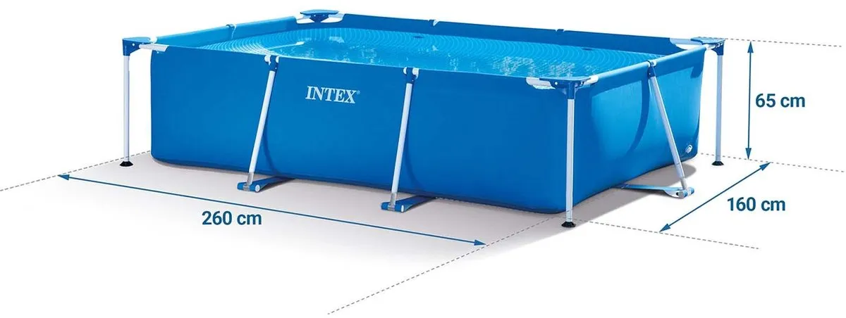 Intex 28271 Frame Zwembad 260x160x65cm - 2282L - Blauw - afbeelding 2 van 5