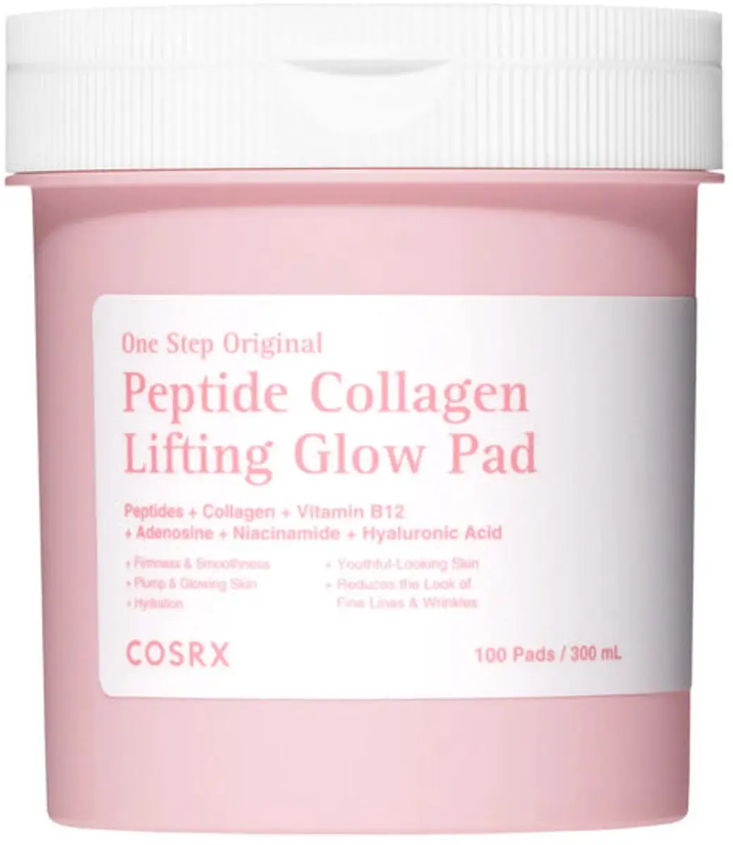 Cosrx One Step Original Peptide Collagen Lifting Glow Pad 100 Stuks