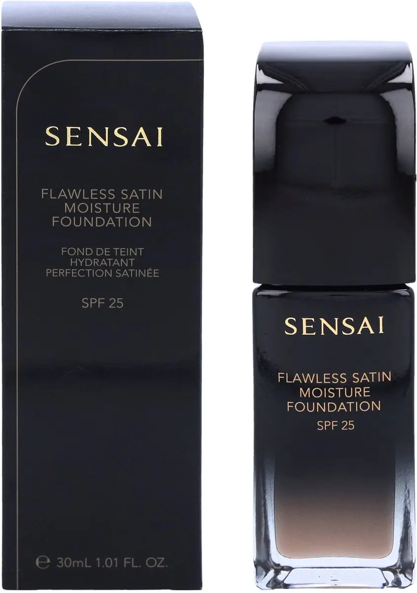 Sensai Flawless Satin Foundation SPF20 #203 Neutral Beige 30ml - afbeelding 6 van 6