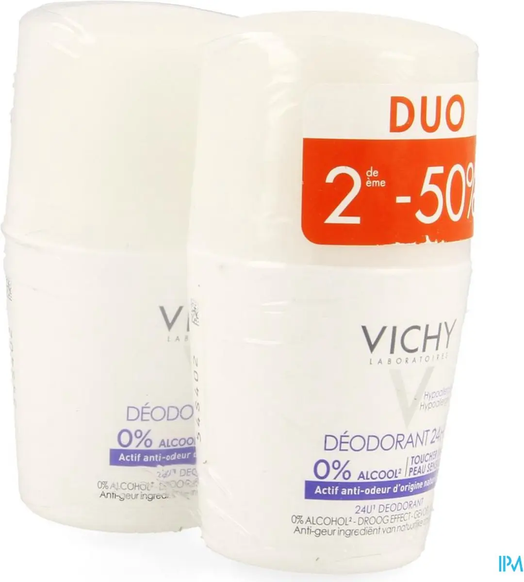 Vichy Deo React H Z Aluminium Zout Roller 100ml