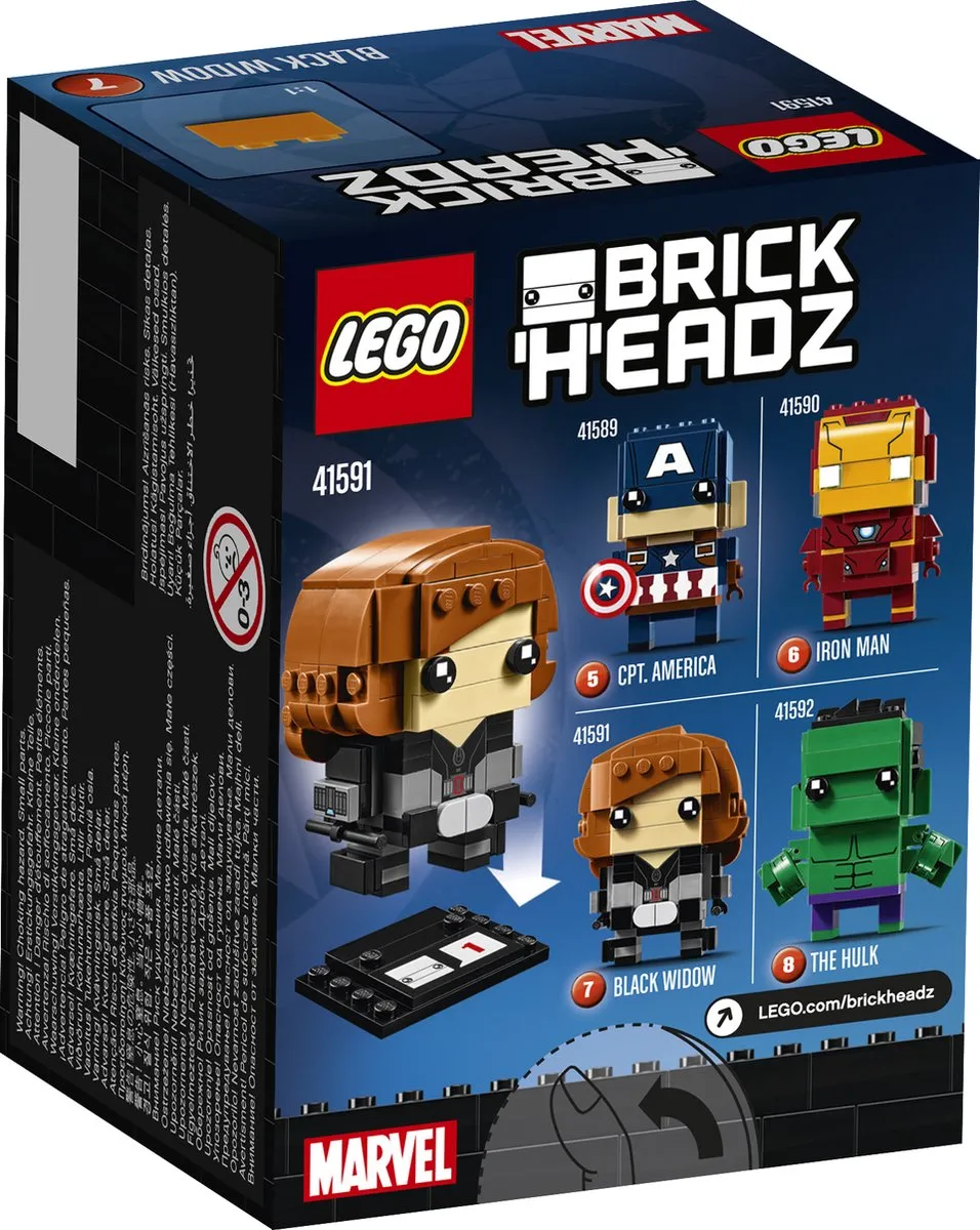 LEGO BrickHeadz Black Widow 41591 - 143 Stukken - afbeelding 3 van 4