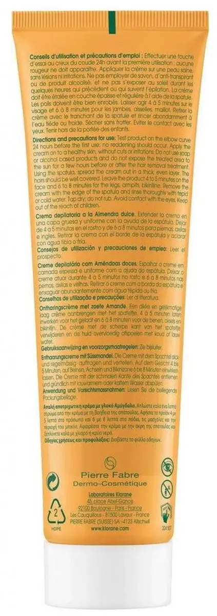 Klorane Huid L'Amande Ontharingscrème 150ml