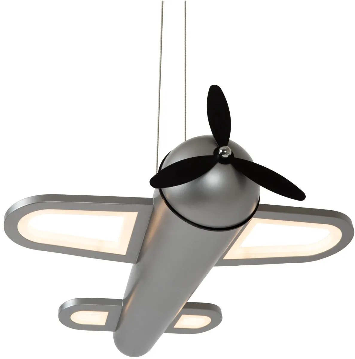 Lucide Fokker Hanglamp - 28W Warm Wit - Grijs IJzer