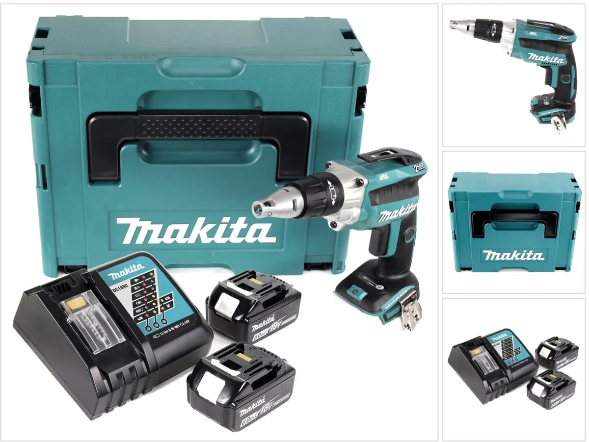 Makita DFS 250 RGJ Accu-Droogbouwschroevendraaier 18V