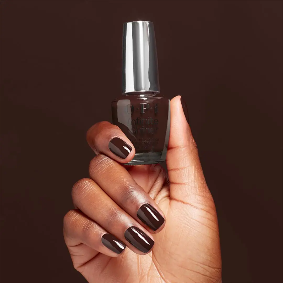 O.P.I. Infinite Shine Not Afraid Of The Dark Nagellak - 15ml - Donkerbruin