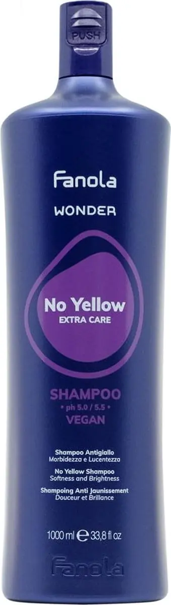 Fanola Wonder No Yellow Shampoo 1000ml - Blond