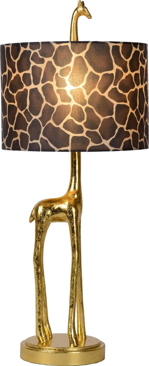 Lucide Extravaganza Miss Tall Tafellamp Ø25cm - Mat Goud/Messing