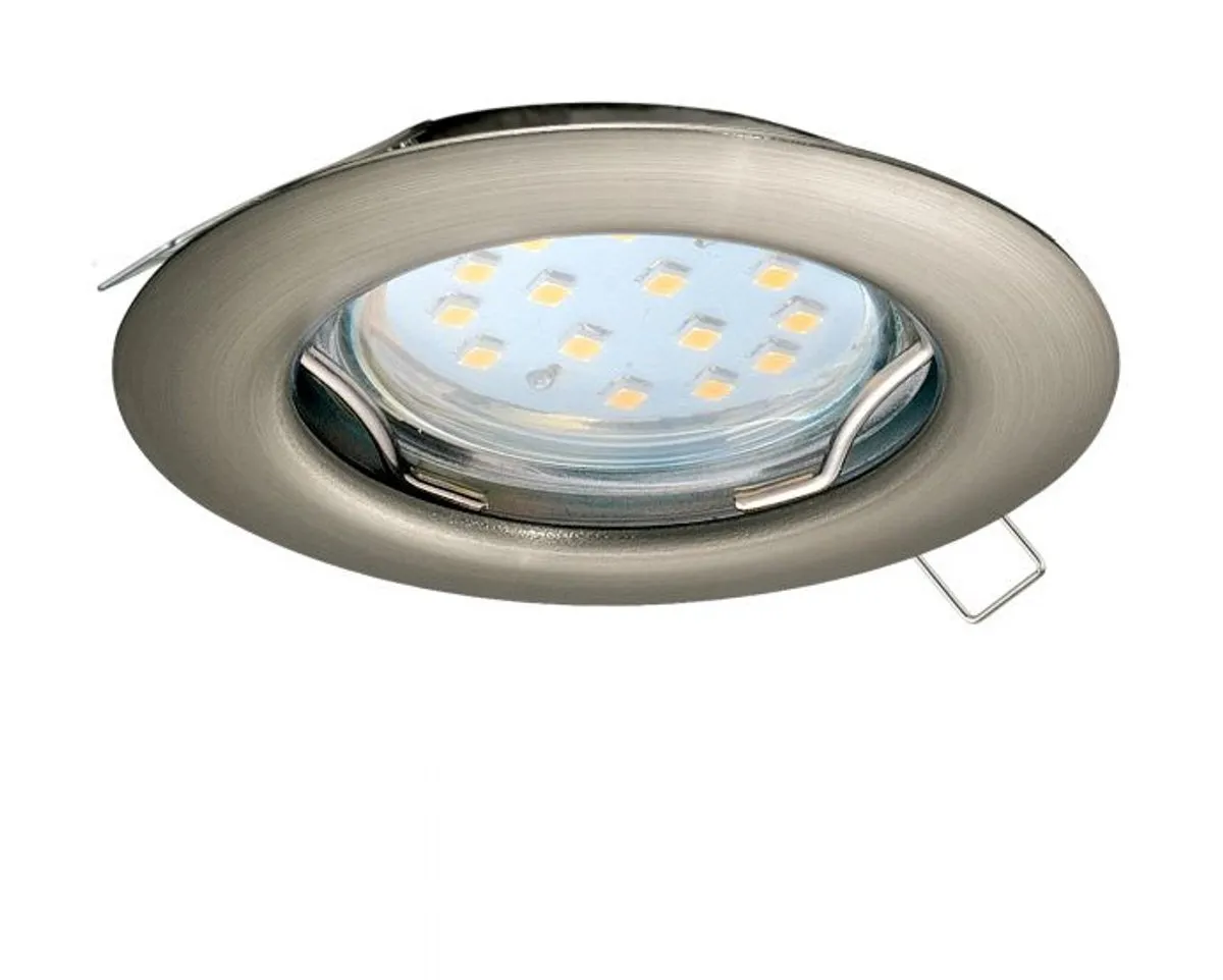 Eglo Peneto LED Inbouwspot Ø65mm - Geborsteld staal/Nikkel