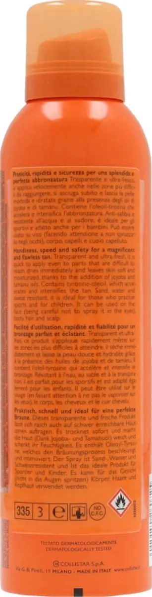 Collistar Moisturizing Tanning Spray SPF 30 - 200ml