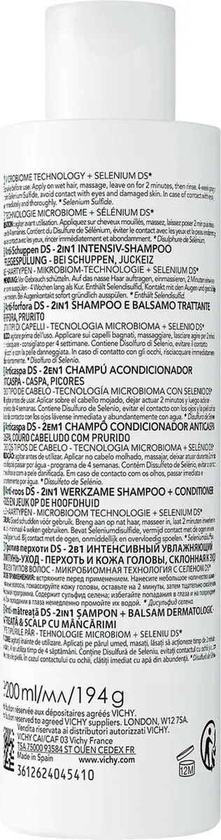 Vichy Dercos Technique Anti-roos Shampoo & Conditioner 200ml
