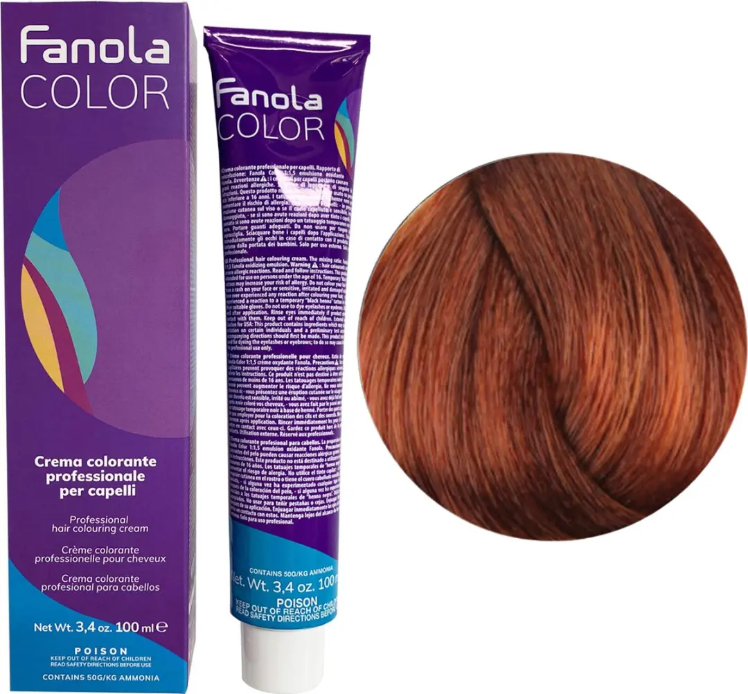 Fanola Professional Haarverf 7.43 Rood/Blond 150ml