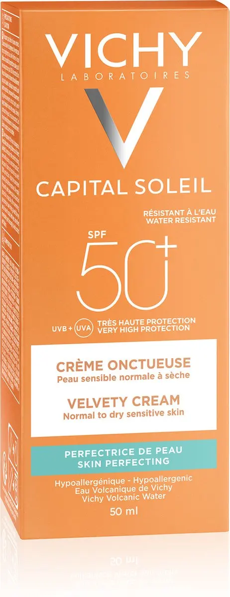 Vichy Capital Soleil Fluweelachtige Zonnecrème SPF50+ 50ml - Gezicht