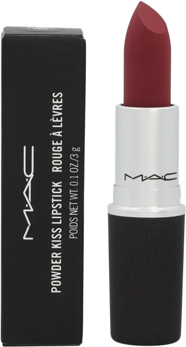MAC Powder Kiss Burning Love Lipstick 305 - Bordeaux