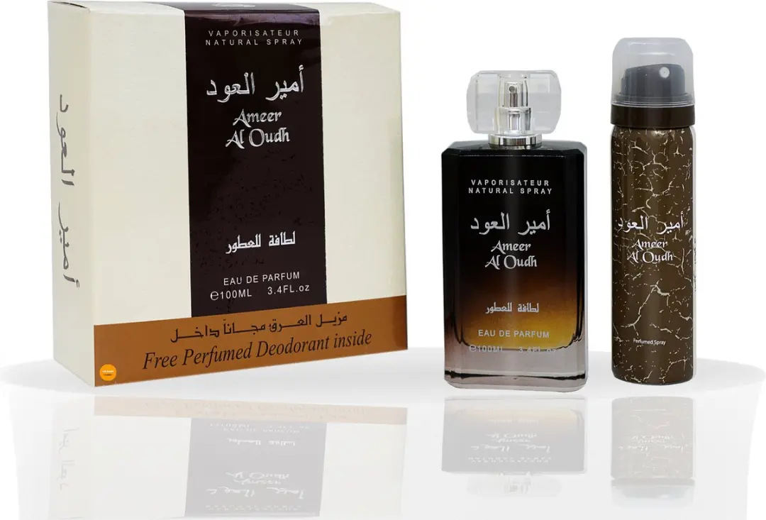 Lattafa Ameer Al Oudh EDP 100ml & Deo 50ml Geschenkset