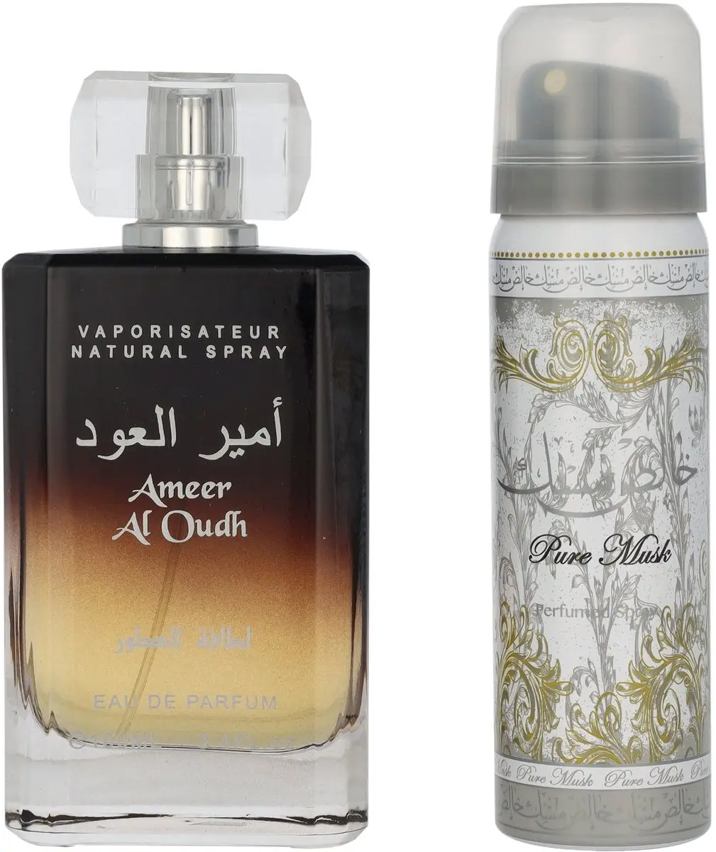 Lattafa Ameer Al Oudh EDP 100ml & Deo 50ml Geschenkset
