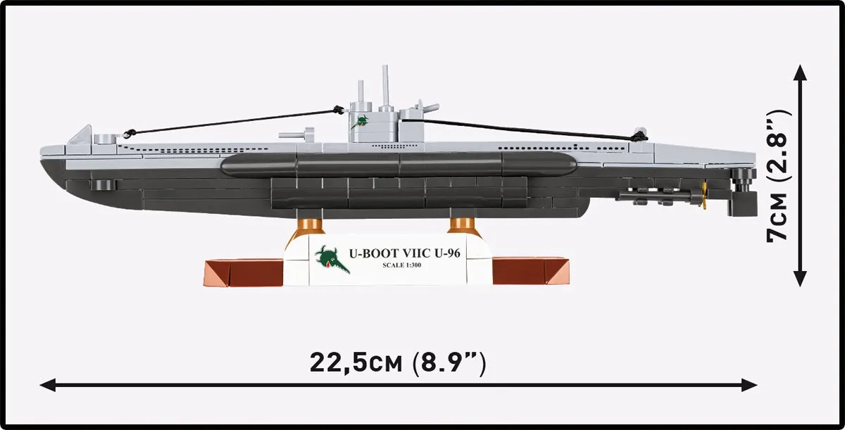 Cobi U-boot VIIC U-96 - 162 Stukken - Grijs/Zwart