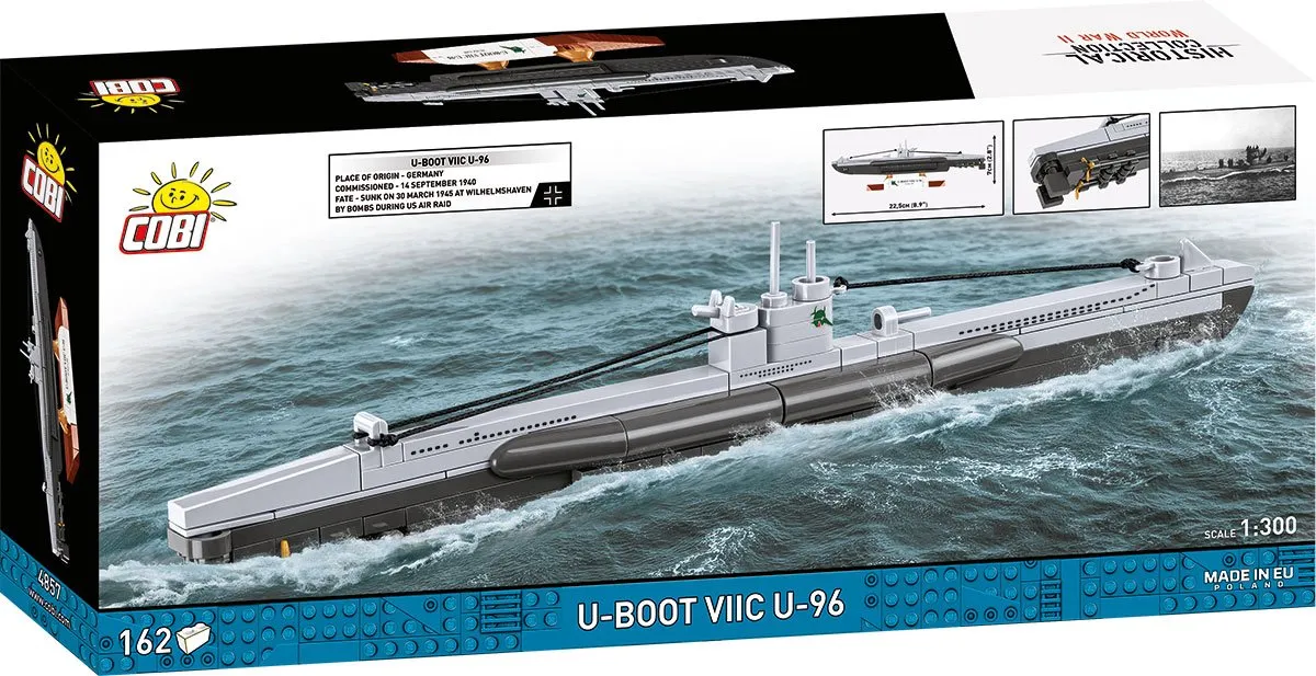 Cobi U-boot VIIC U-96 - 162 Stukken - Grijs/Zwart
