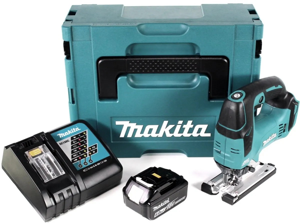 Makita DJV182 RG1J Decoupeerzaag 18V - 6.0Ah + Lader + Makpac - afbeelding 2 van 5