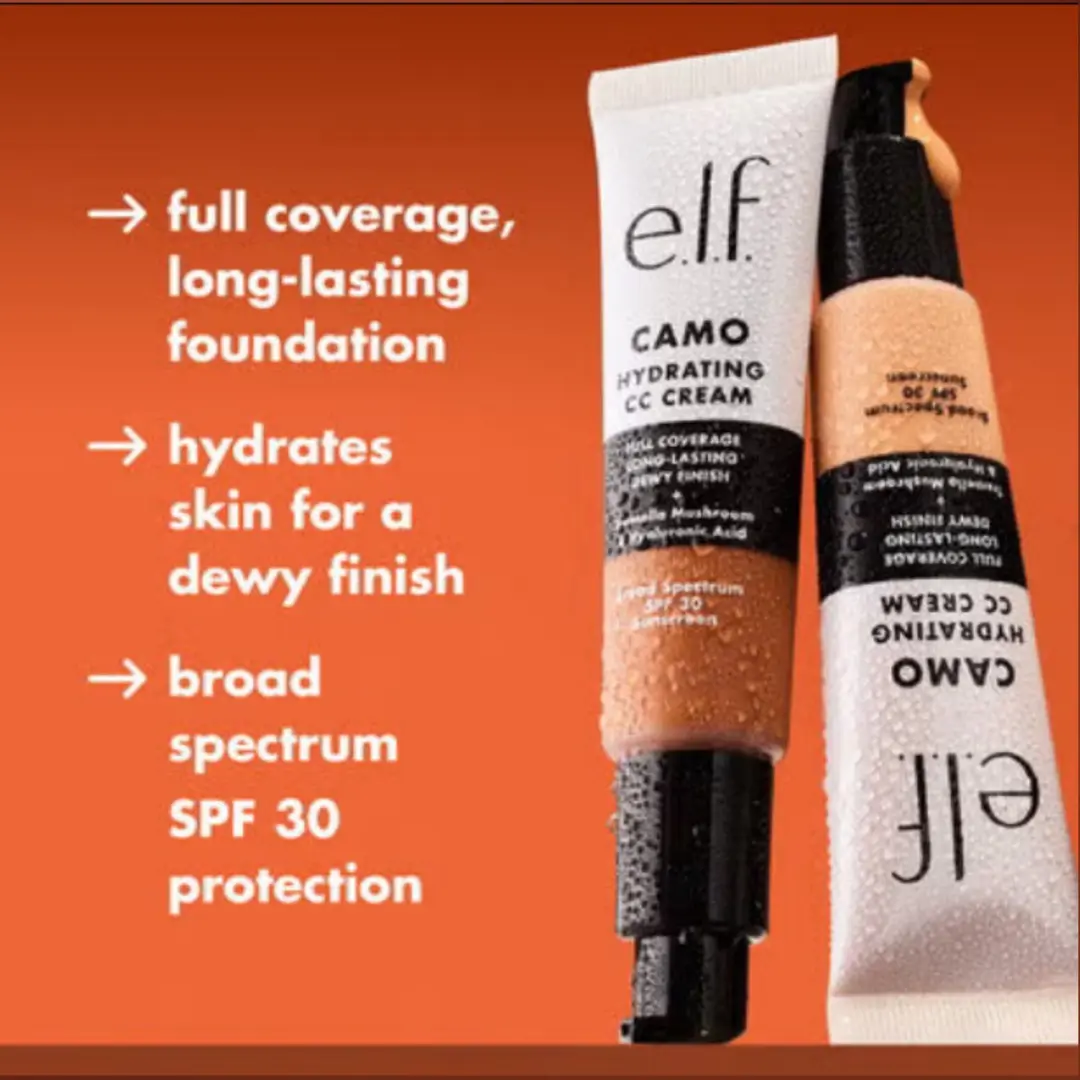 ELF Cosmetics Hydrating Camo CC Cream SPF 30 Tan 460 W - 30g