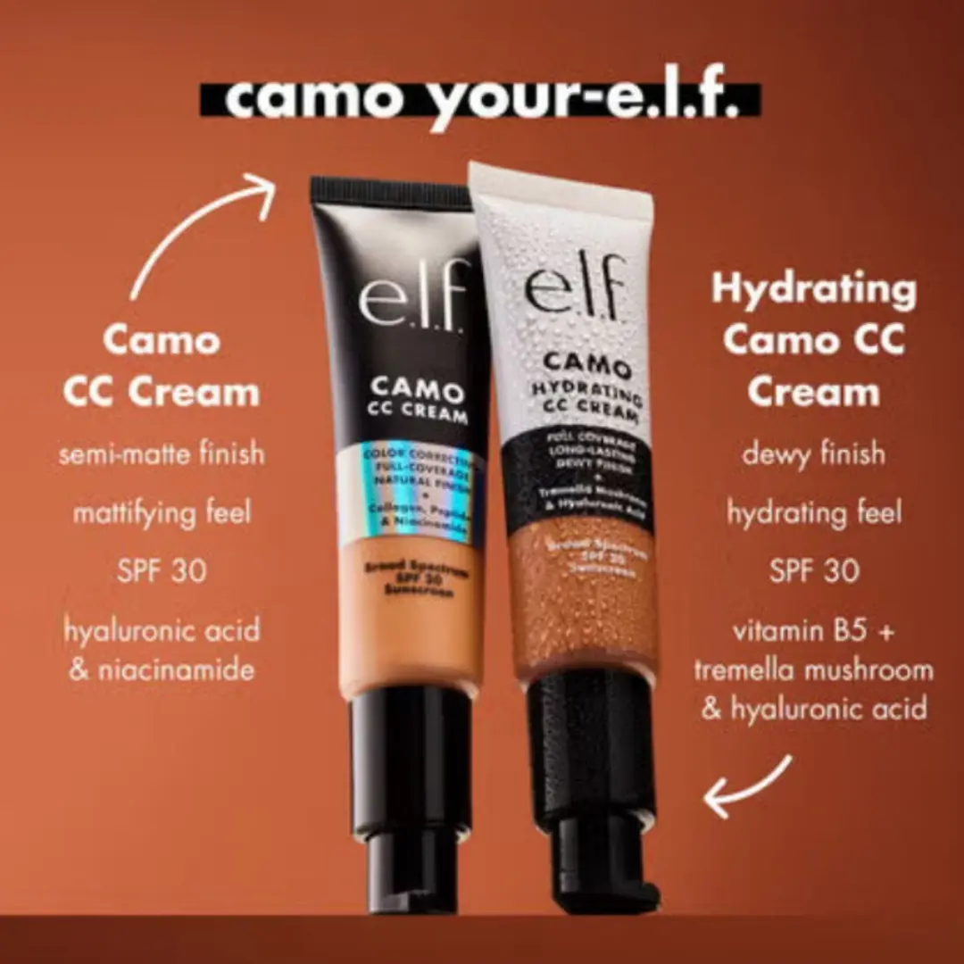 ELF Cosmetics Hydrating Camo CC Cream SPF 30 Tan 460 W - 30g