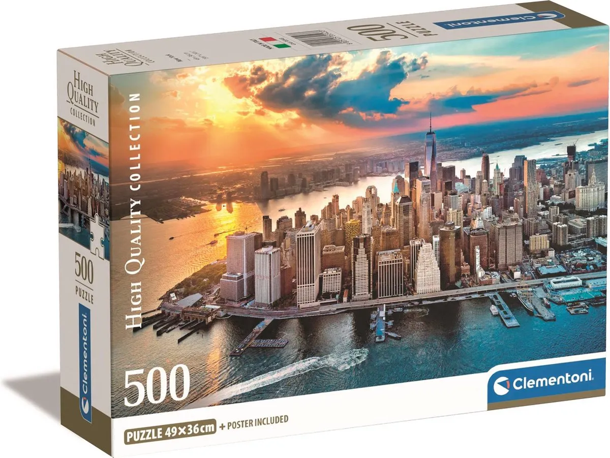 Clementoni New York Puzzel 500 Stuks - Multi Kleur