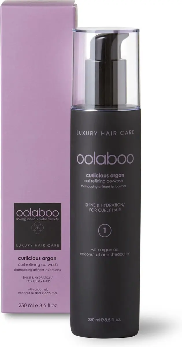 Oolaboo Curlicious Argan Curl Refining Co-Wash 250ml