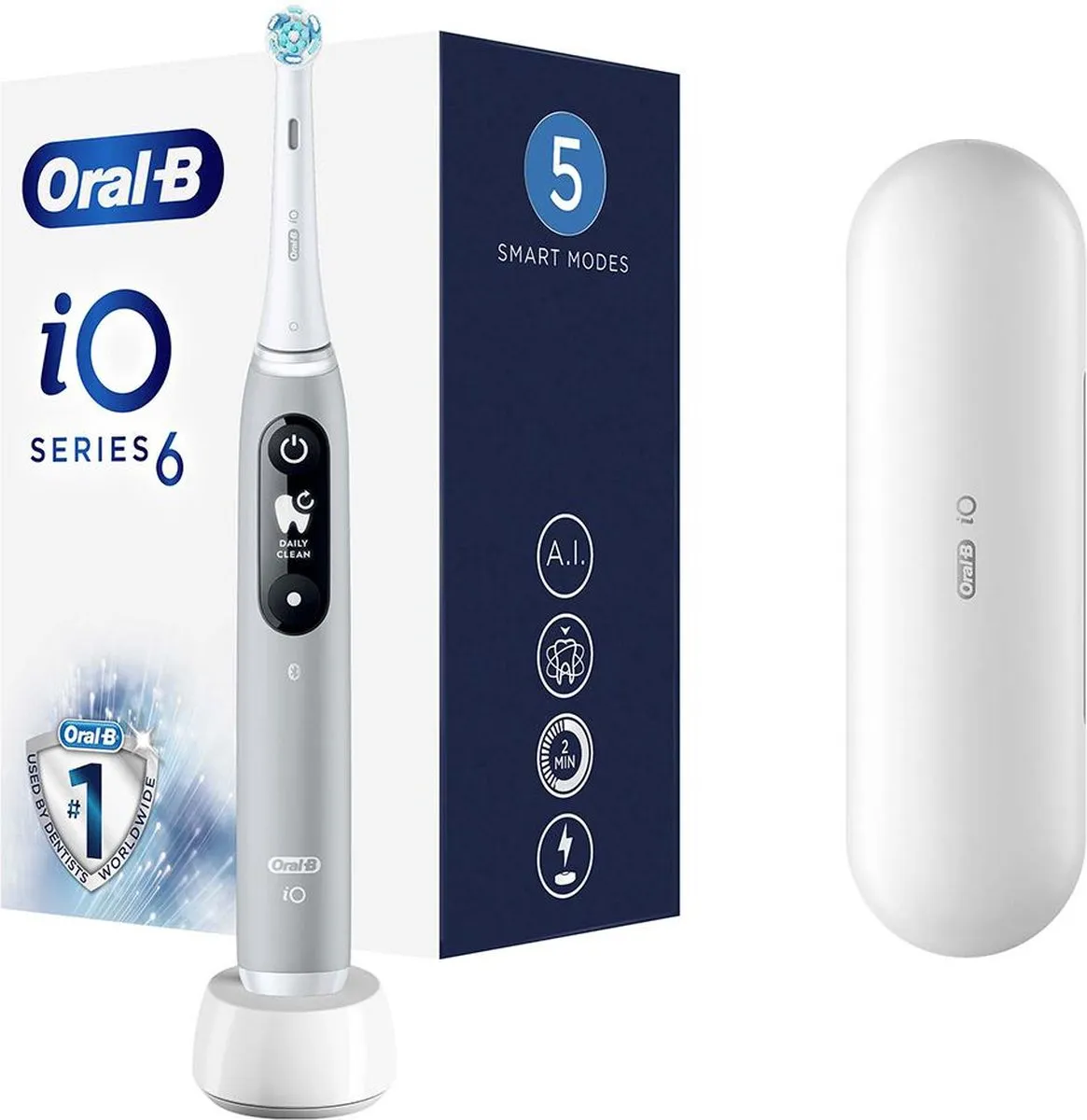 Oral-B iO 6N Elektrische Tandenborstel - Grijs