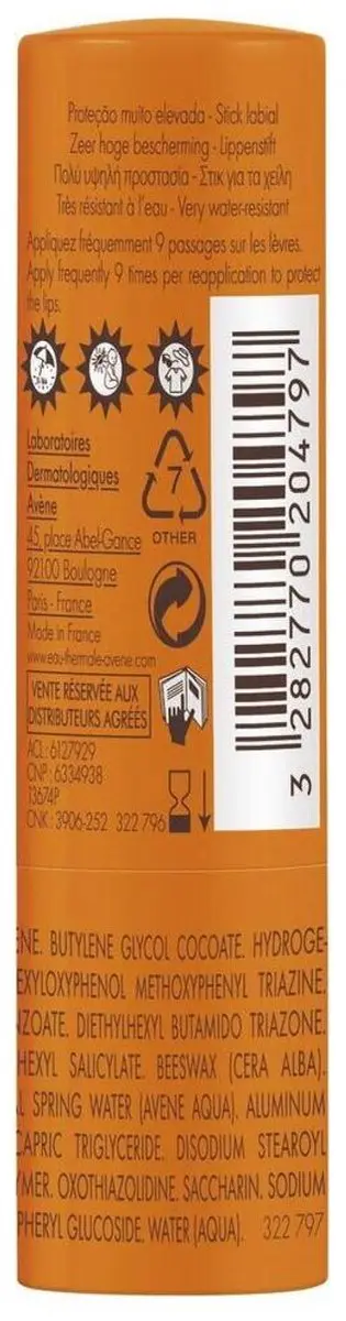 Avène Lippenbalsem Solaire SPF 50+ 3g
