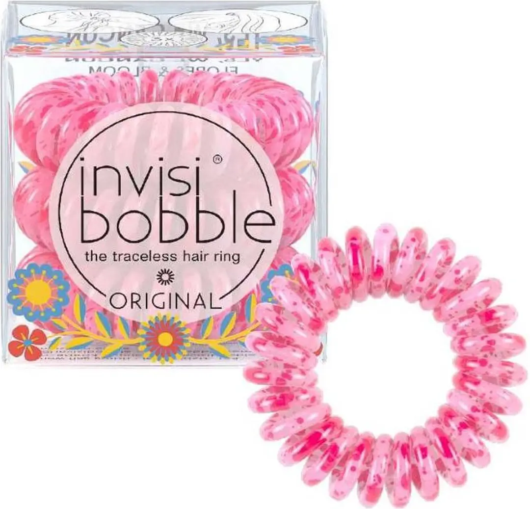 Invisibobble Flores & Bloom ORIGINAL - 3 Stuks Roze