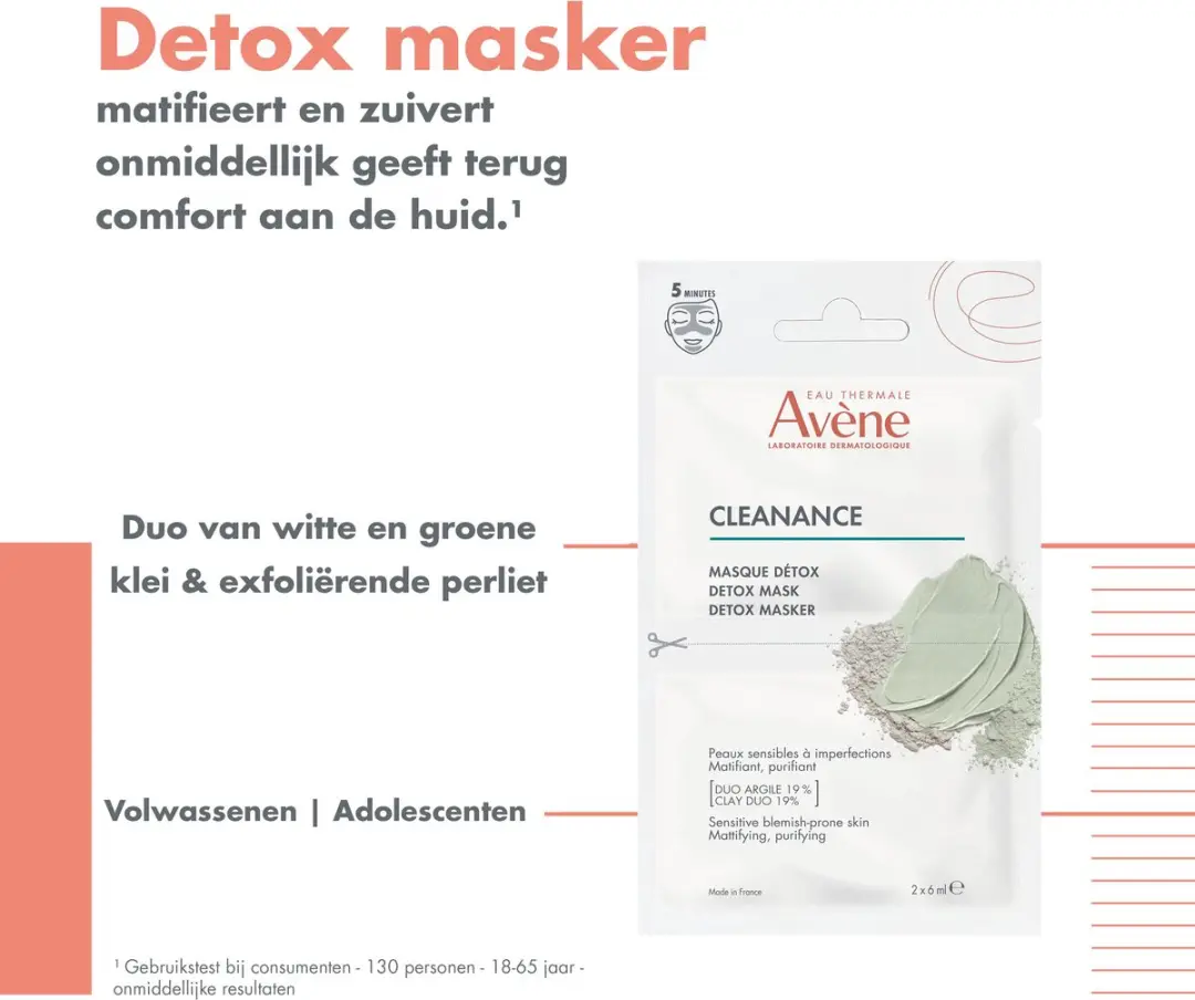 Avène Cleanance Detoxmasker 12ml - 12 Stuks