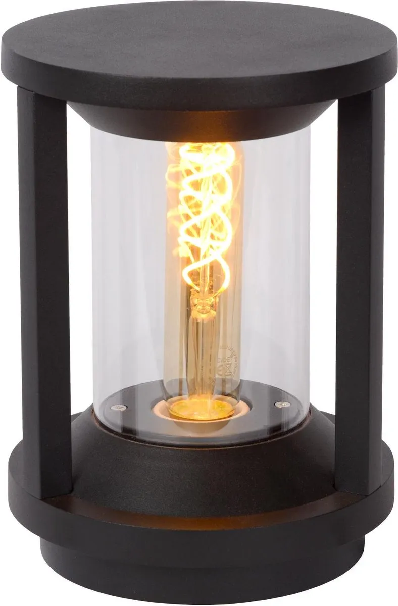 Lucide CADIX Sokkellamp Ø16cm 1xE27 - Zwart