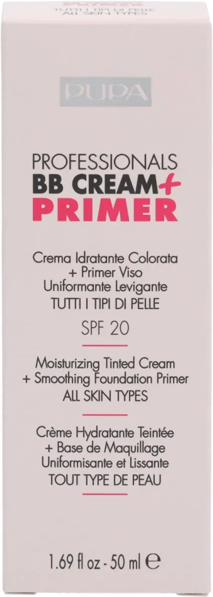 Pupa Milano Professionals BB Cream + Primer 002 Sand - 50ml - afbeelding 6 van 6