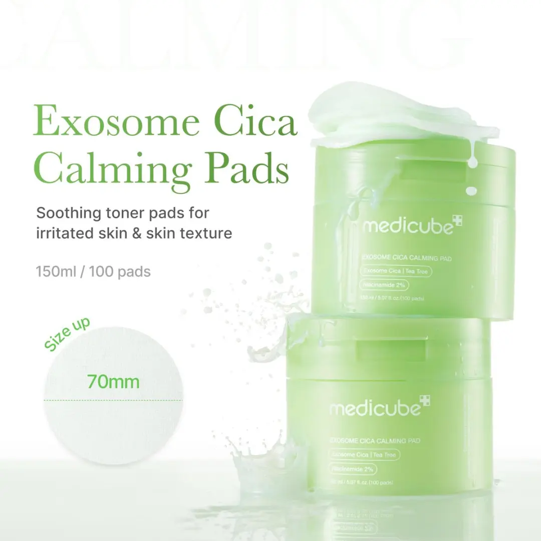 Medicube Exsome Cica Calming Pad 150ml - 100 Stuks