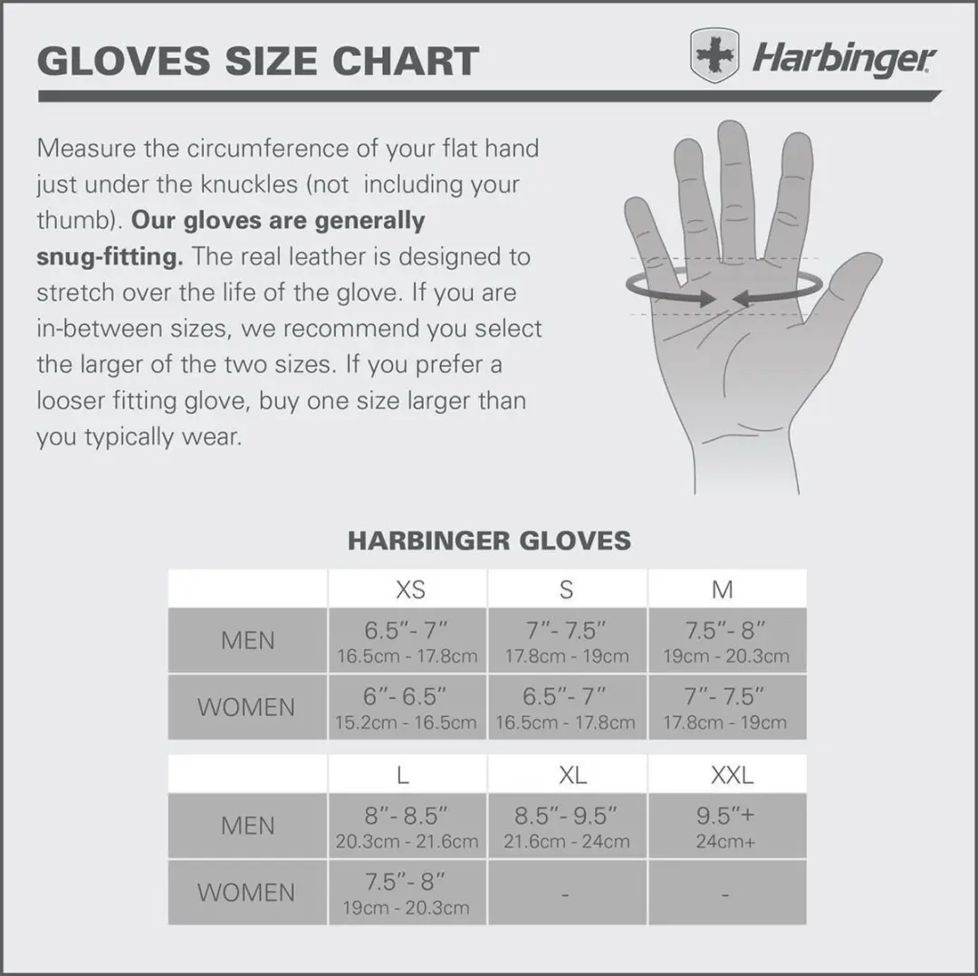 Harbinger Power Sporthandschoenen Dames L - Blauw/Zwart