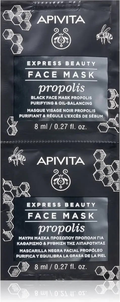 Apivita Express Beauty Propolis Gezichtsmasker - 2x8ml