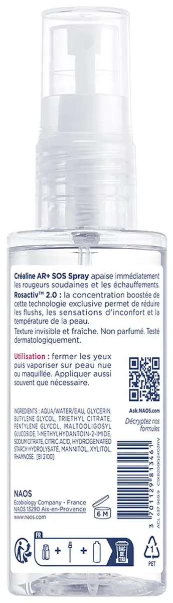 Bioderma Créaline AR+ SOS Anti-Roodheid Spray 70ml