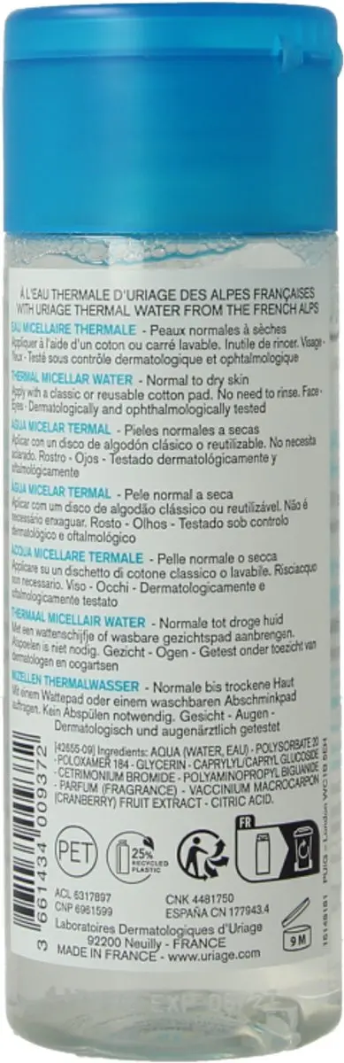 Uriage Thermaal Micellairwater 100ml