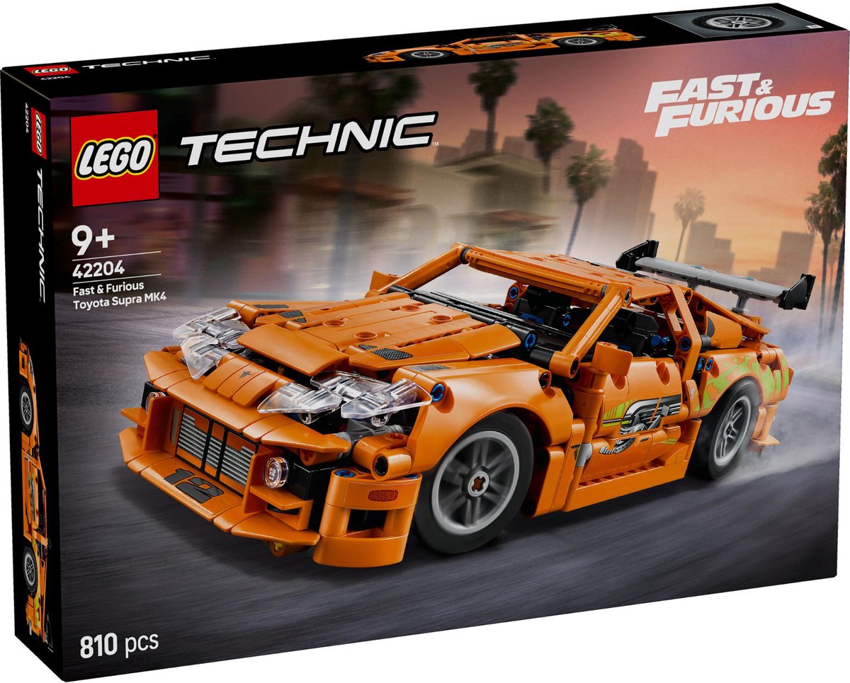 LEGO® Technic Fast and Furious Toyota Supra MK4 set - 42204