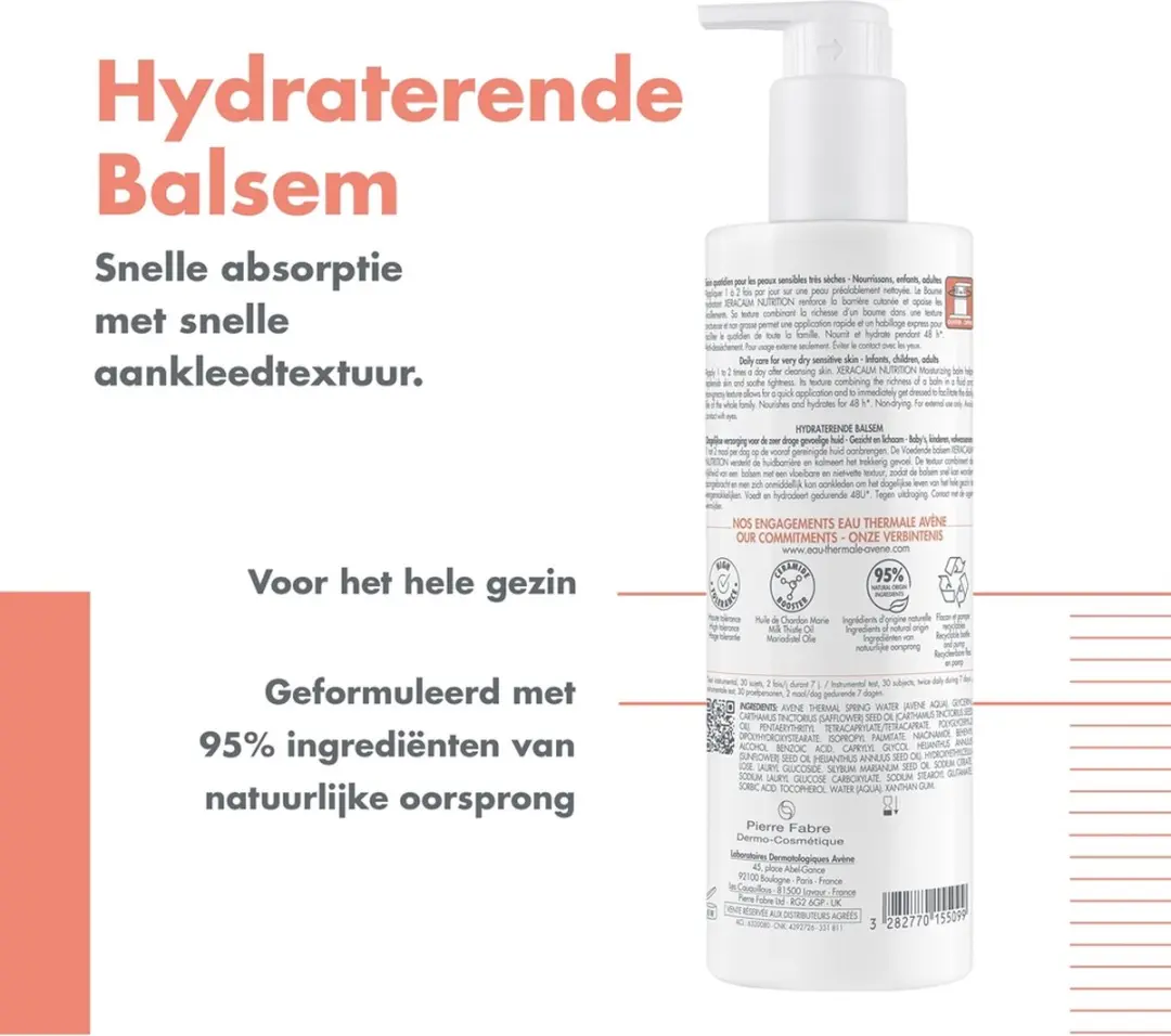 Avène XeraCalm Nutrition Hydraterende Balsem 400ml